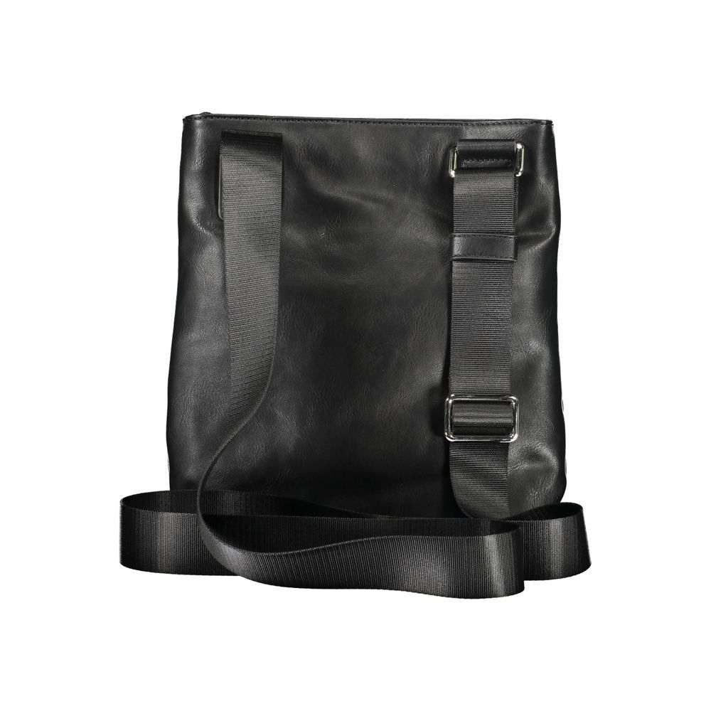 Schwarze Umhängetasche aus Polyethylen