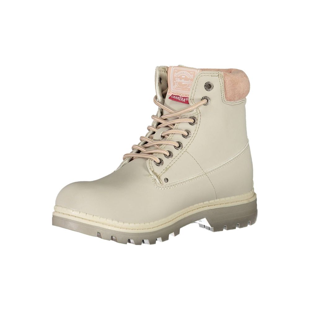 Grauer Polyesterstiefel