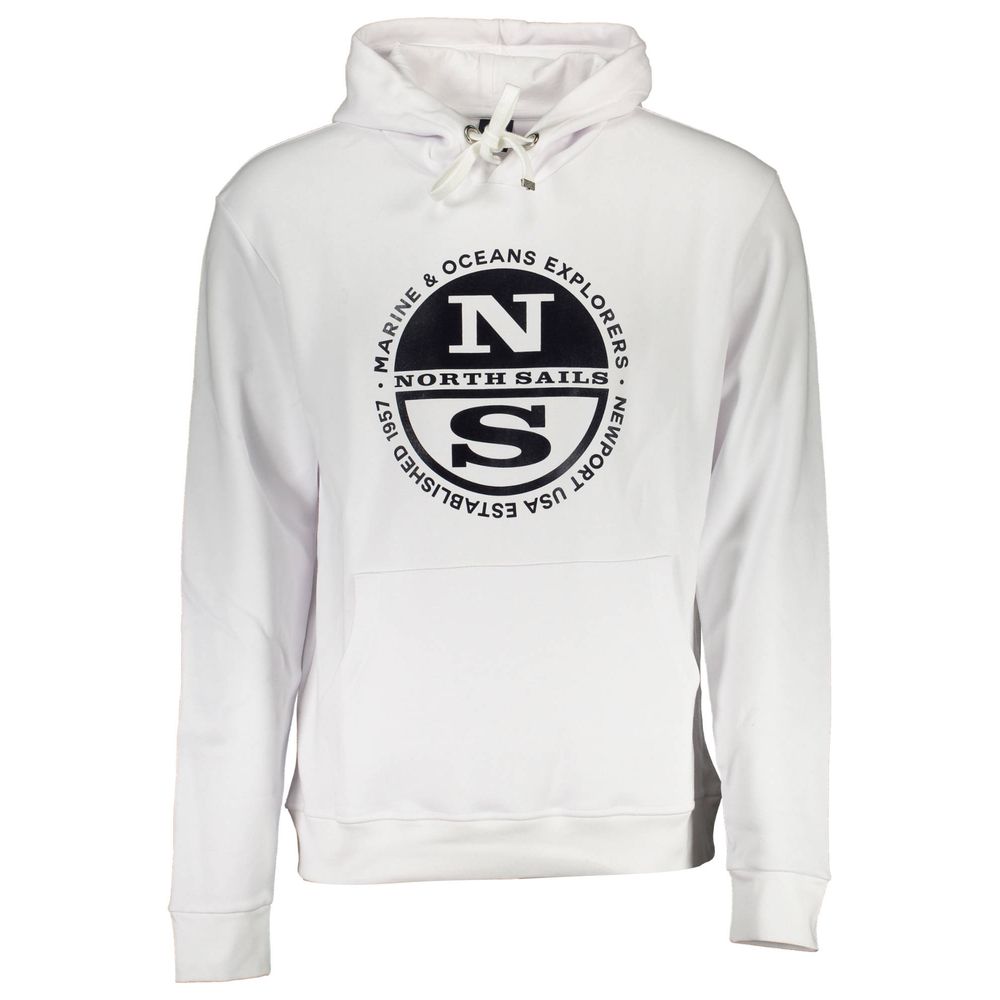 North Sails White Cotton Men Sweater