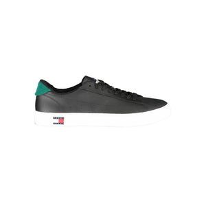 Schwarzer Polyester-Sneaker