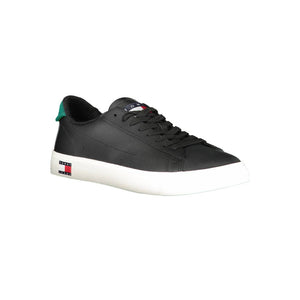 Schwarzer Polyester-Sneaker