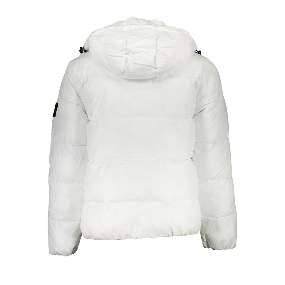 Weiße Polyesterjacke