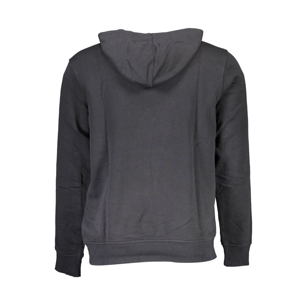 Schwarzer Baumwollpullover