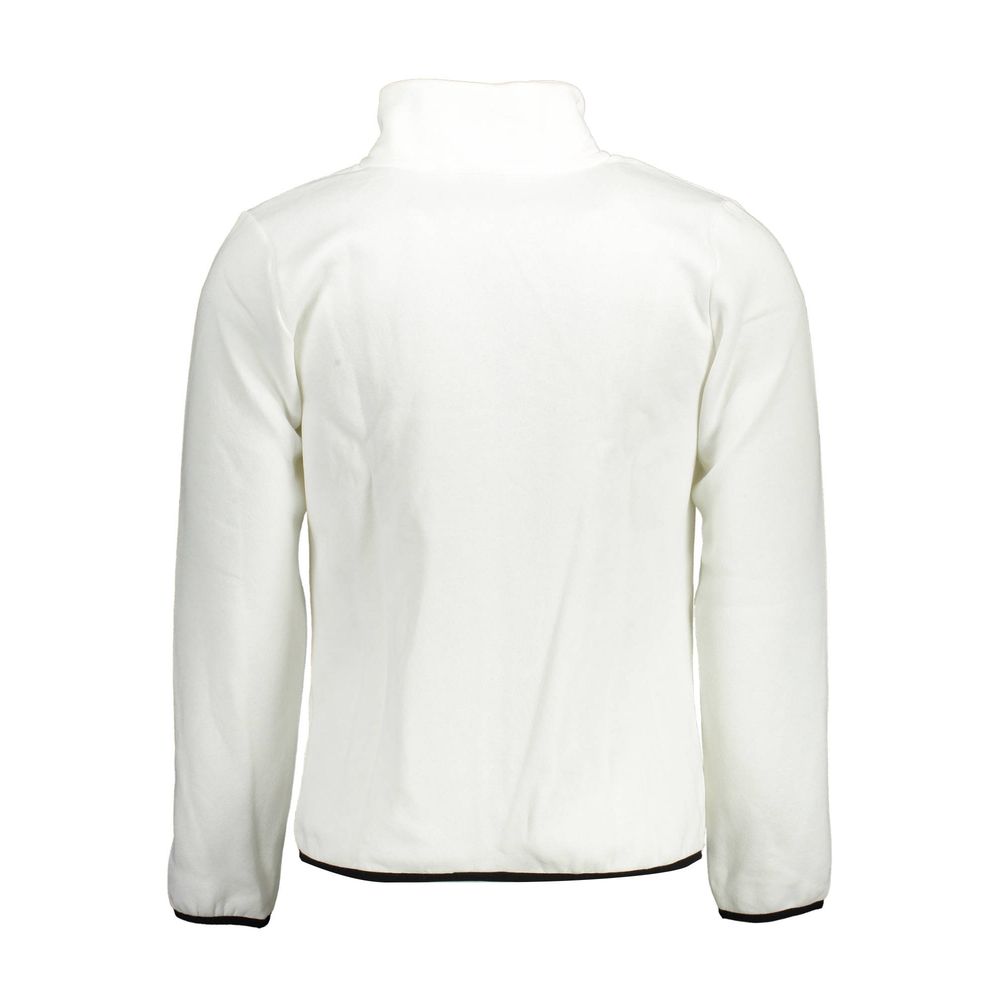 Weißer Baumwollpullover