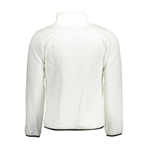 Weißer Baumwollpullover