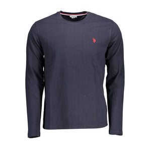 Blaues Baumwoll-T-Shirt