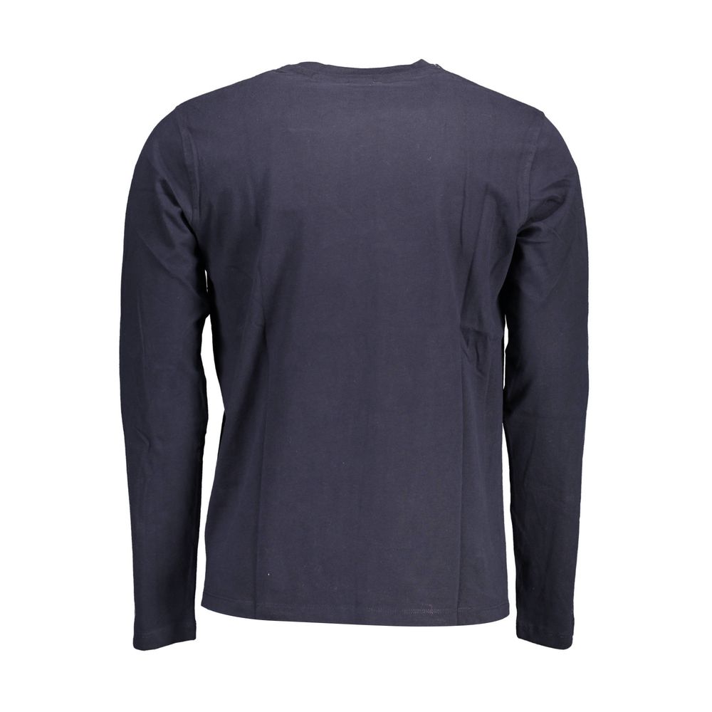 Blaues Baumwoll-T-Shirt