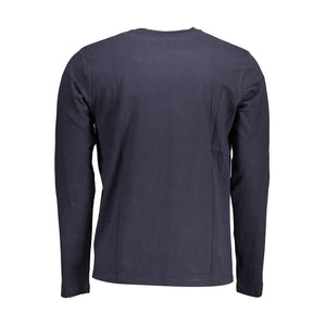 Blaues Baumwoll-T-Shirt