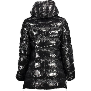 Black Polyester Jackets & Coat