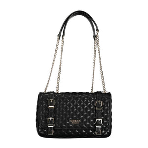 Schwarze Handtasche aus Polyethylen