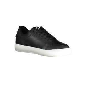 Schwarzer Polyester-Sneaker
