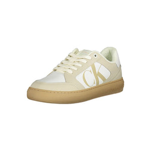Weißer Polyester-Sneaker
