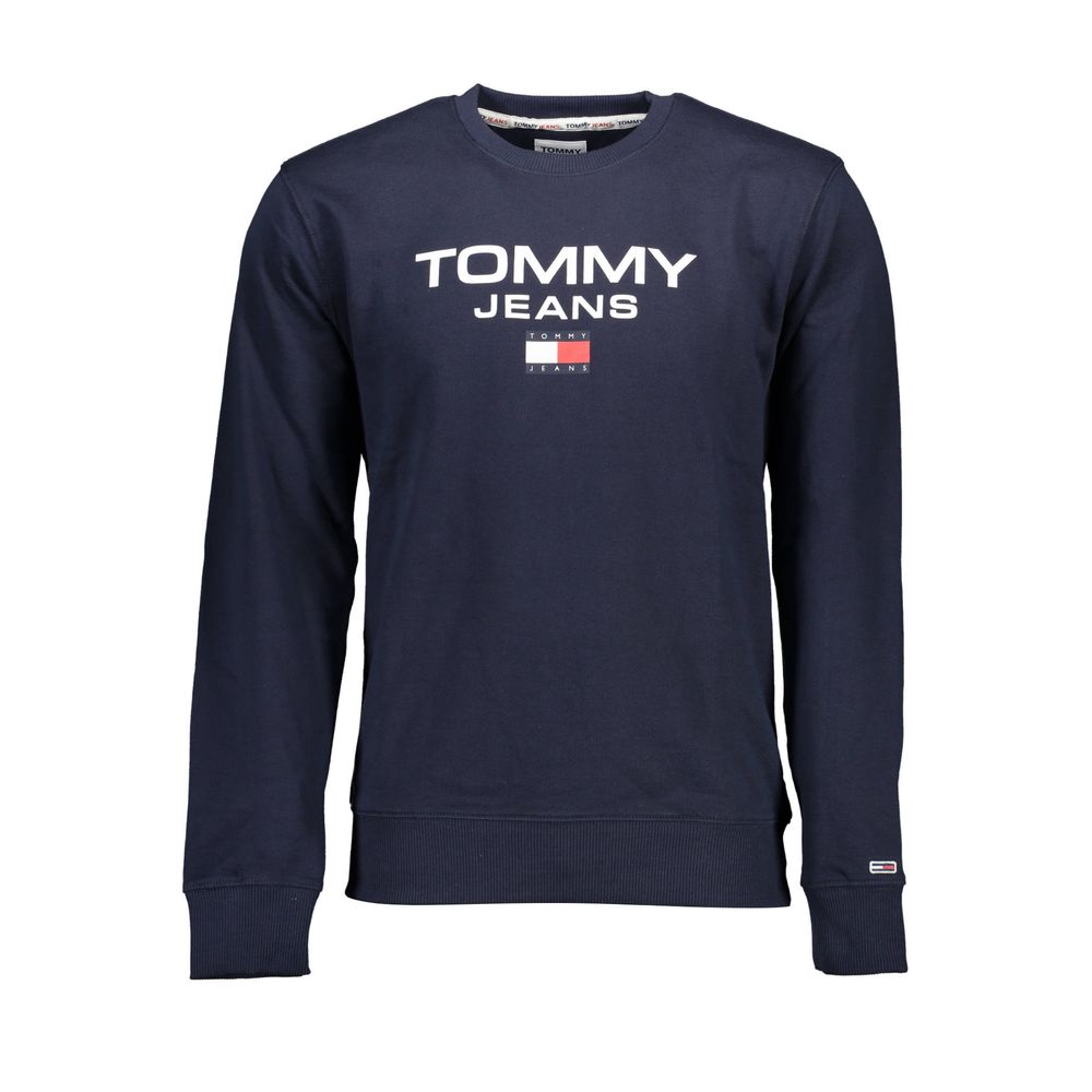 Blauer Baumwollpullover