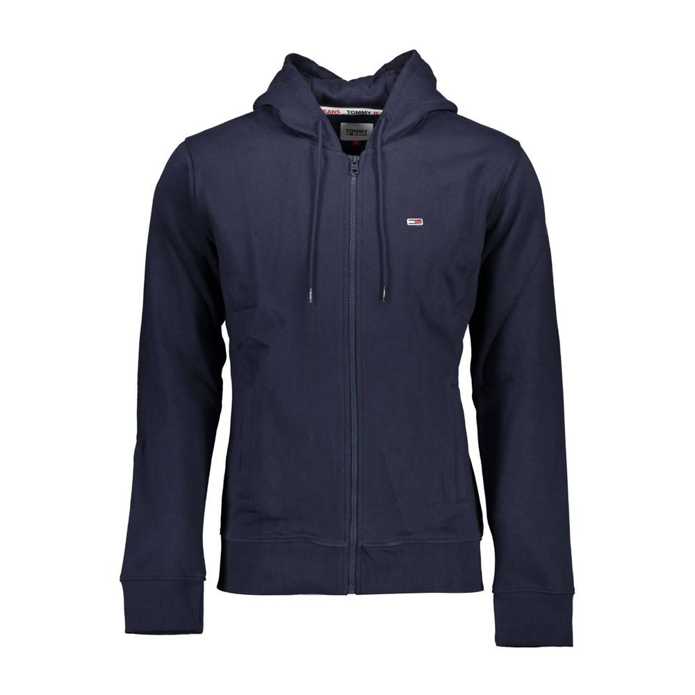 Blauer Baumwollpullover