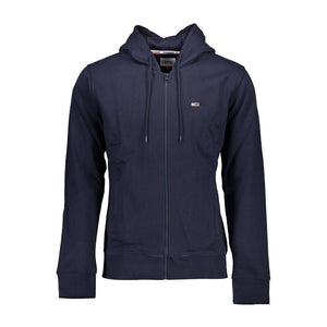 Blauer Baumwollpullover