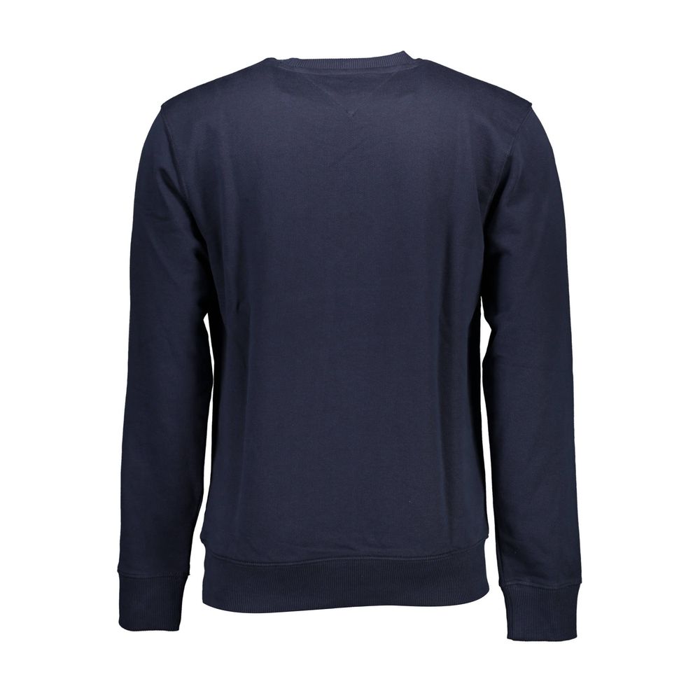 Blauer Baumwollpullover