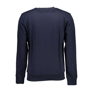 Blauer Baumwollpullover