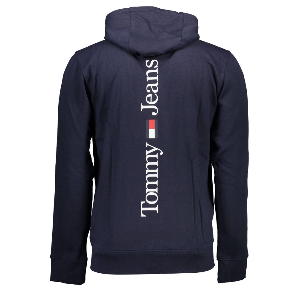 Blauer Baumwollpullover