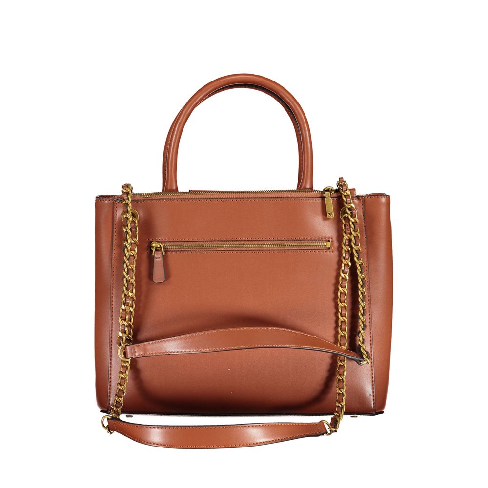 Braune Handtasche aus Polyethylen