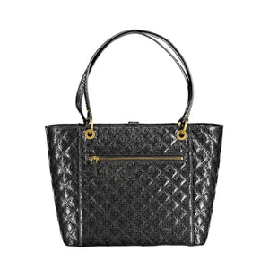Schwarze Handtasche aus Polyethylen