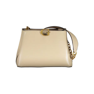 Beige Polyethylen-Handtasche