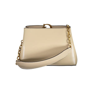 Beige Polyethylen-Handtasche