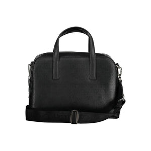 Black Polyester Handbag