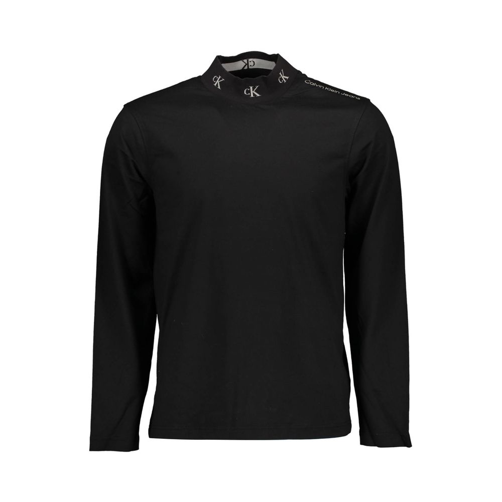 Schwarzes Baumwoll-T-Shirt