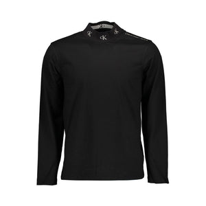 Schwarzes Baumwoll-T-Shirt