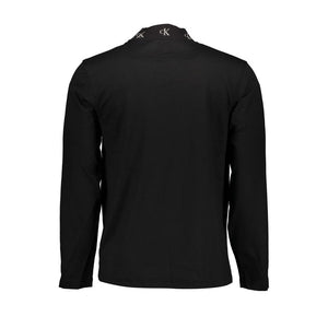 Schwarzes Baumwoll-T-Shirt