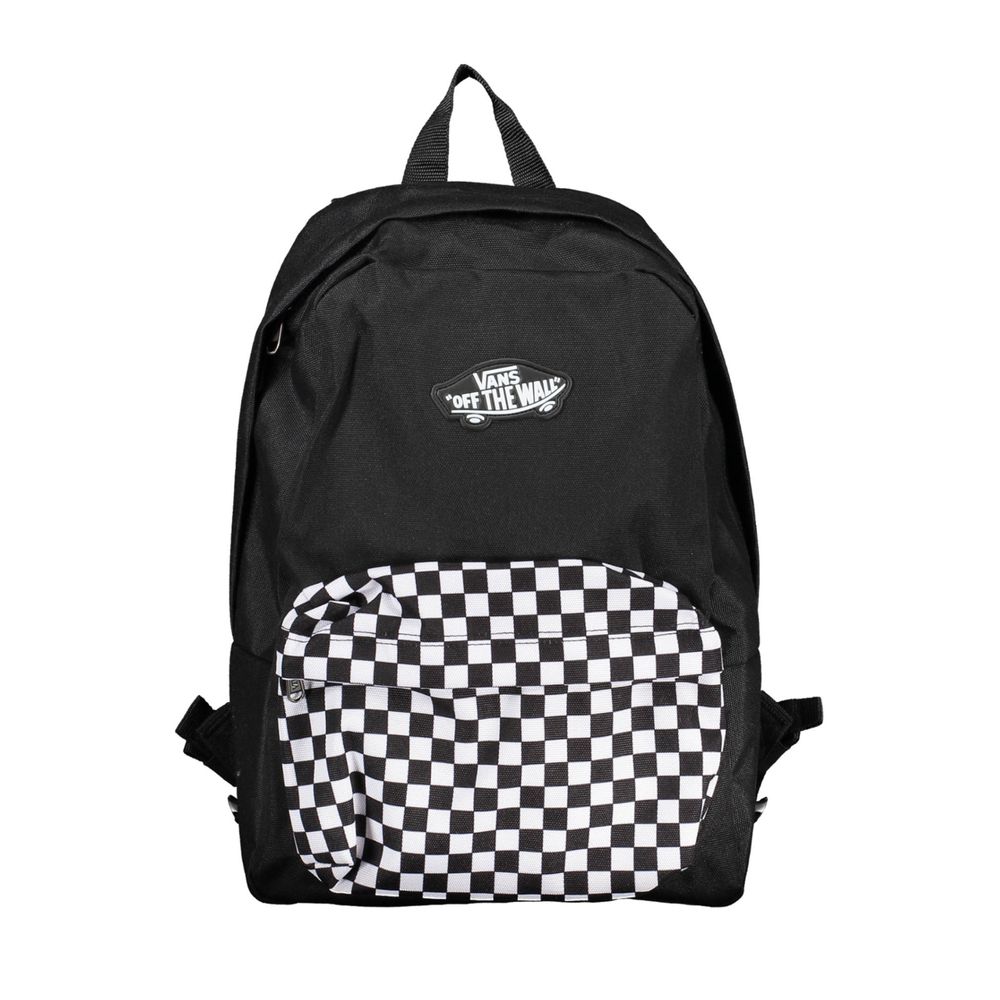 Schwarzer Polyester-Rucksack