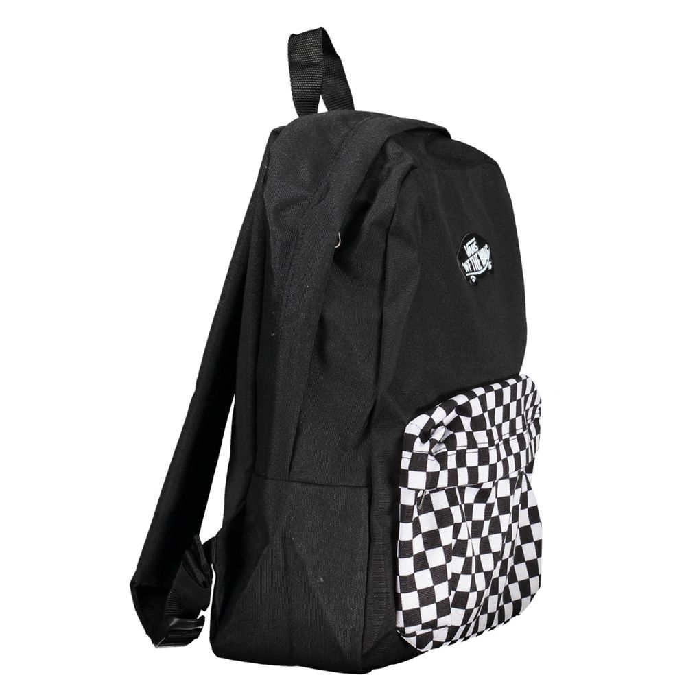 Schwarzer Polyester-Rucksack