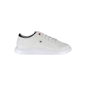 Weißer Polyester-Sneaker