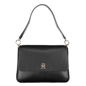 Black Polyester Handbag