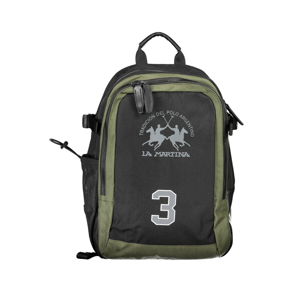 Schwarzer Polyester-Rucksack