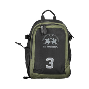 Schwarzer Polyester-Rucksack