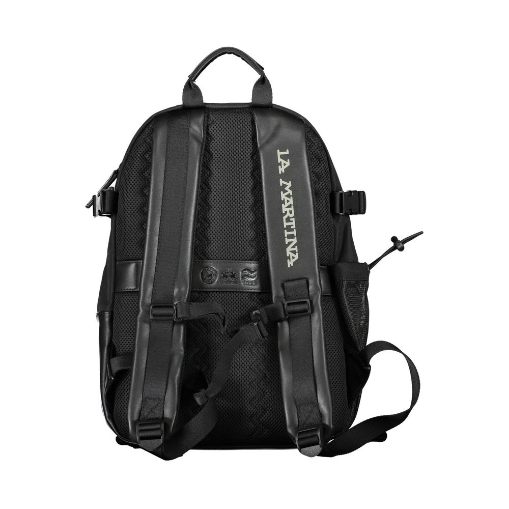 Schwarzer Polyester-Rucksack