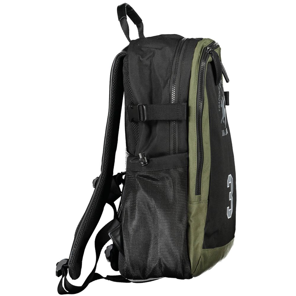 Schwarzer Polyester-Rucksack