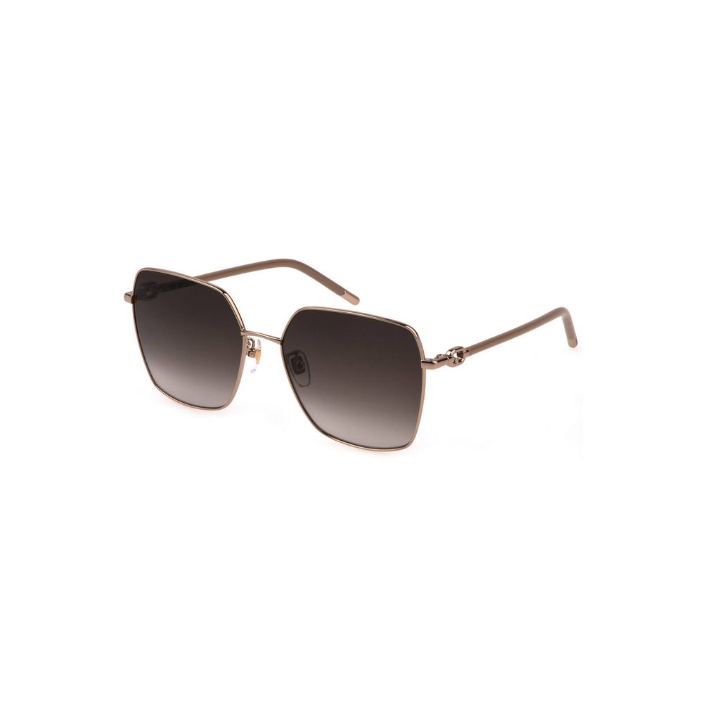 Sonnenbrille aus goldenem Metall