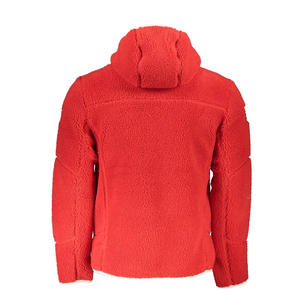 Rote Polyesterjacke