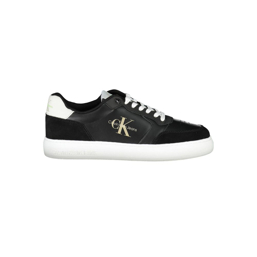 Schwarzer Polyester-Sneaker