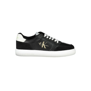 Schwarzer Polyester-Sneaker