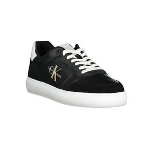 Schwarzer Polyester-Sneaker