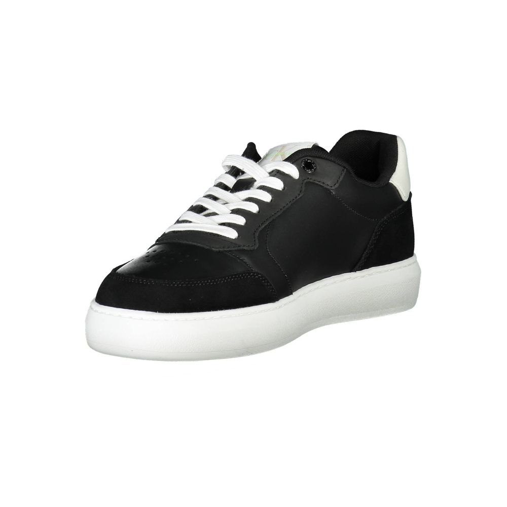 Schwarzer Polyester-Sneaker
