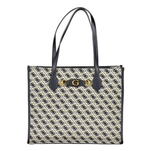 Blaue Polyester-Handtasche