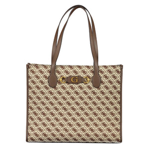 Braune Polyesterhandtasche