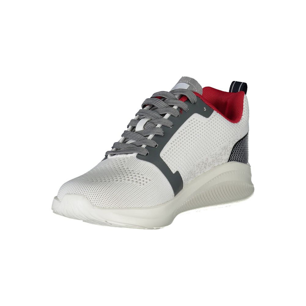 Weißer Polyester-Sneaker
