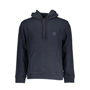Blauer Baumwollpullover