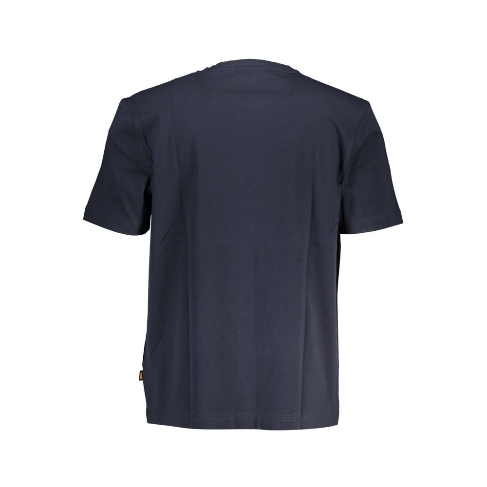 Blaues Baumwoll-T-Shirt