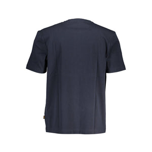 Blaues Baumwoll-T-Shirt